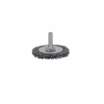 Spartus shank-mounted wheel brush Ø50 mm, crimped stainless steel wire 0.3 mm, 6 mm shank, photo 3