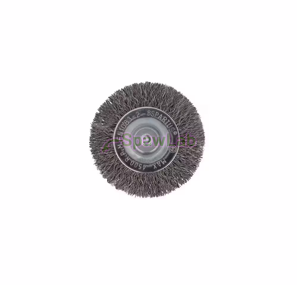 Spartus Rundbürste mit Schaft Ø63 mm, gewellter Stahldraht 0,3 mm, Schaft 6 mm, Bild 2
