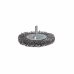 Spartus shank-mounted wheel brush Ø75 mm, crimped stainless steel wire 0.3 mm, 6 mm shank, photo 3