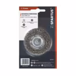 Spartus Rundbürste mit Schaft Ø75 mm, gewellter Stahldraht 0,3 mm, Schaft 6 mm