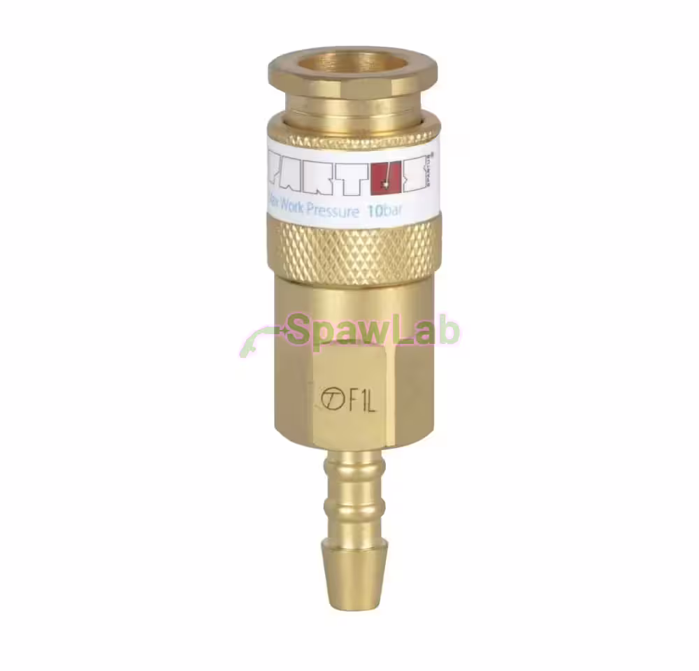Spartus Quick coupling torch-mounted - socket for hose Ø 6,3mm (oxygen)