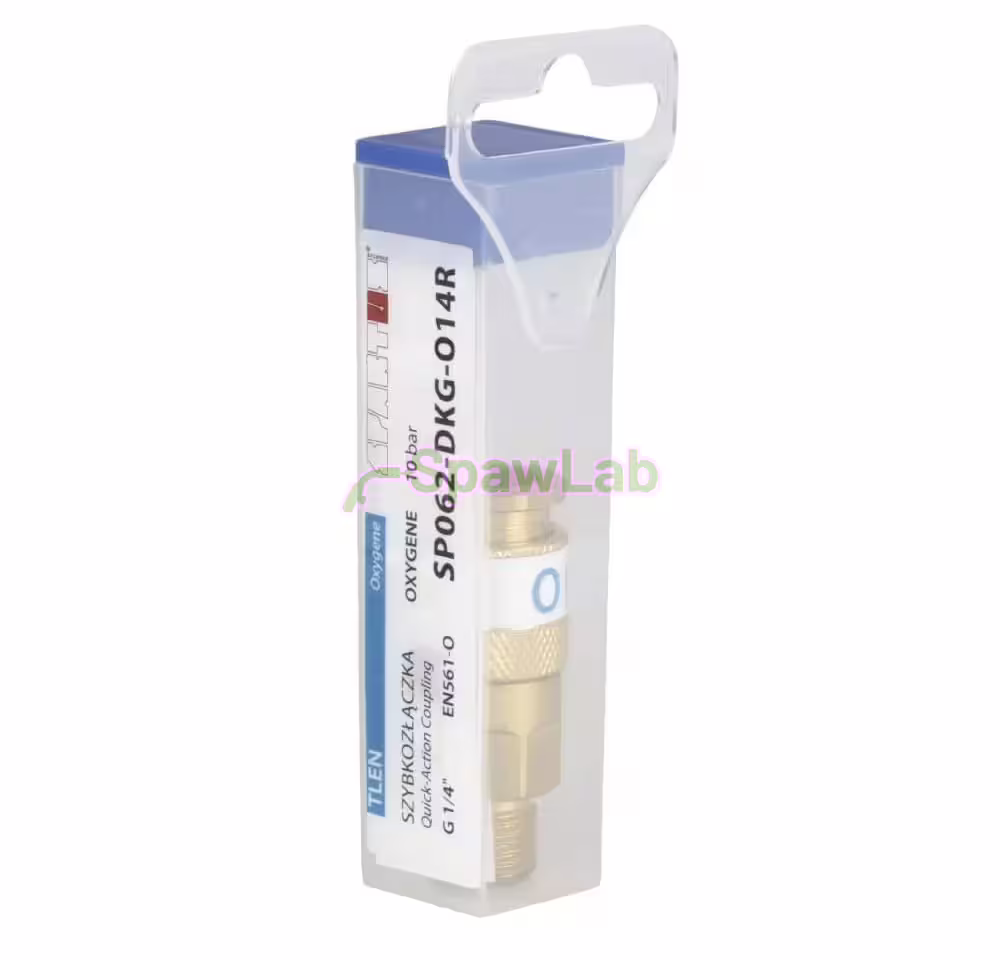 Spartus brennerseitige Schnellkupplung, Kupplungsdose mit Außengewinde G 1/4”RH (Sauerstoff), Bild 2