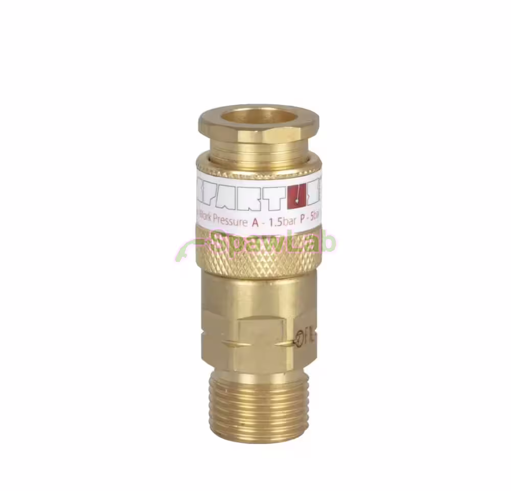 Spartus torch-side quick coupling, socket with male thread G 3/8”LH (fuel gas)