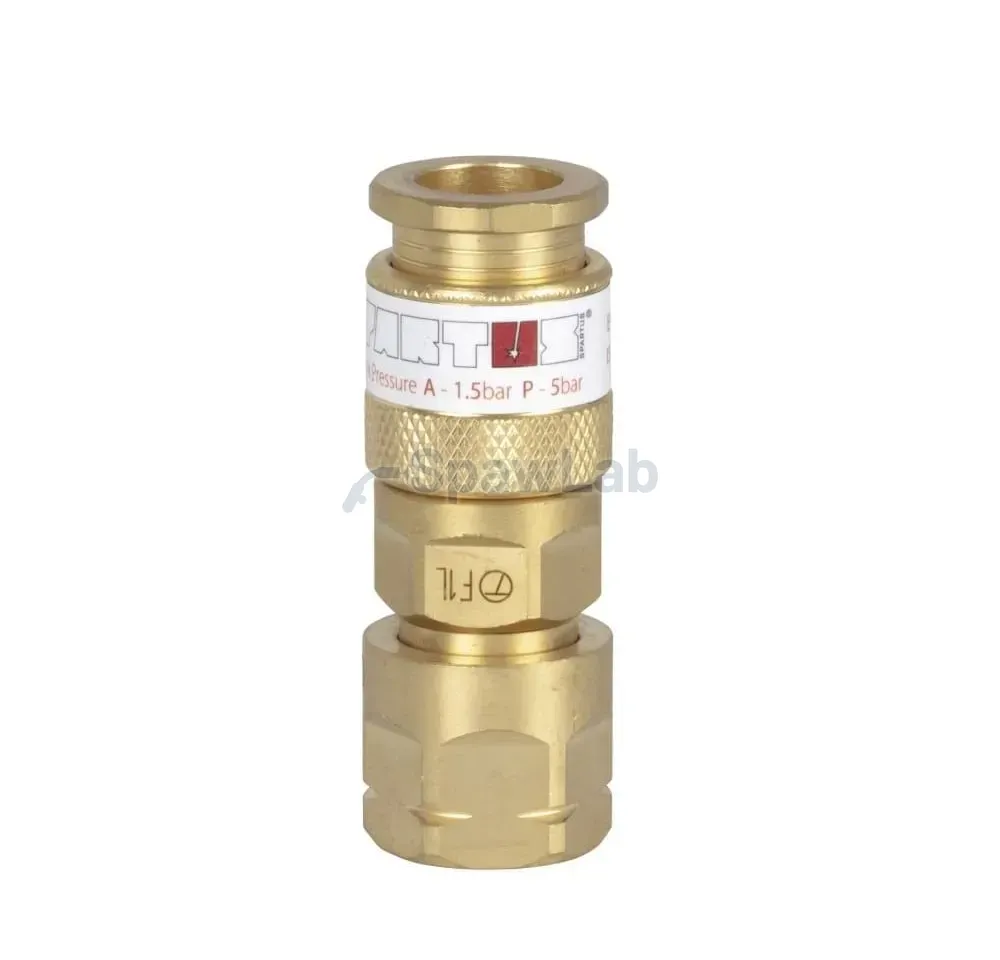 Spartus regulator-side quick coupling, socket with female thread G 3/8”LH (fuel gas)