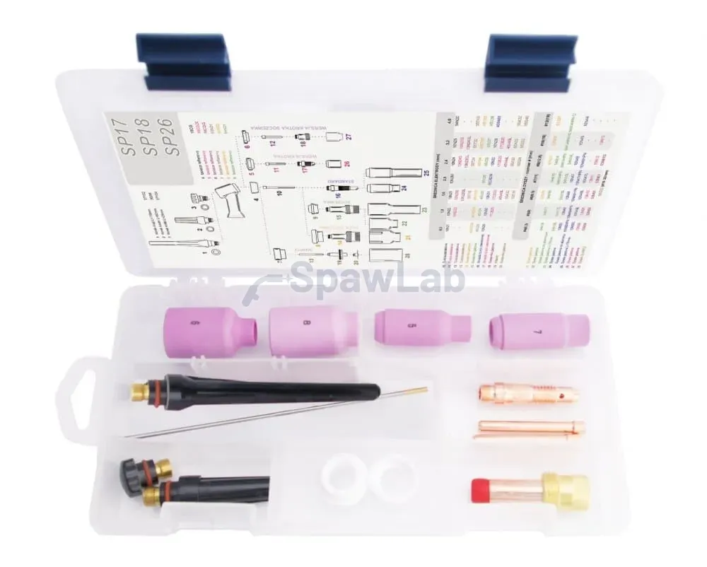 Spartus TIG BOX STANDARD 17/18/26 kit for 3.2mm electrodes
