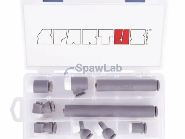 Spartus TIG BOX zestaw główek i przedłużek do palnika SP155F/SP225F/235F
