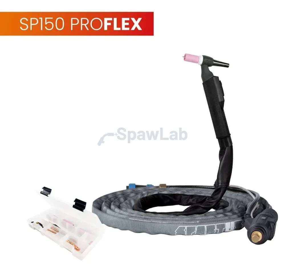 Spartus TIG 150 torch, 4 m, ProFLEX series, mini 1B, U package, SK35, 30 cm hose, Rec6