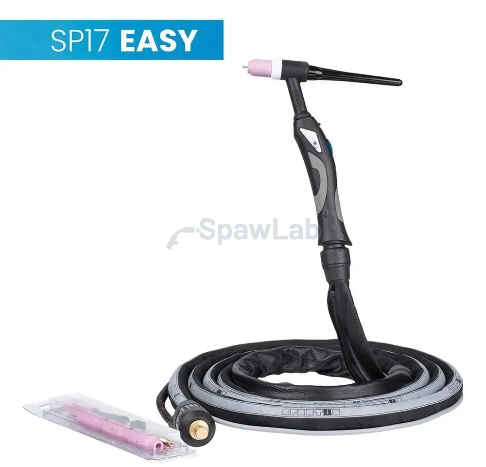 Spartus EasyTIG 17 WIG-Brenner, 4 m, mini 1B, Paket X, SK35, 30 cm Schlauch, Rec6