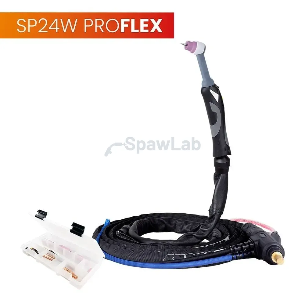 Spartus TIG 24W torch, 4 m, ProFLEX series, mini 1B, U package, SK35, 30 cm hose, Rec6