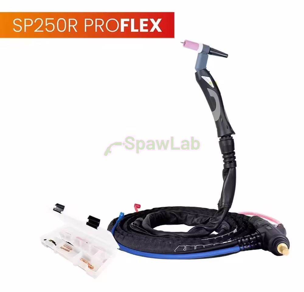 Spartus Uchwyt TIG 250R z obrotową główką SP9-90R, 4m, seria ProFLEX, mini 1B, pakiet U, SK35, 30cm wężyka, Rec6