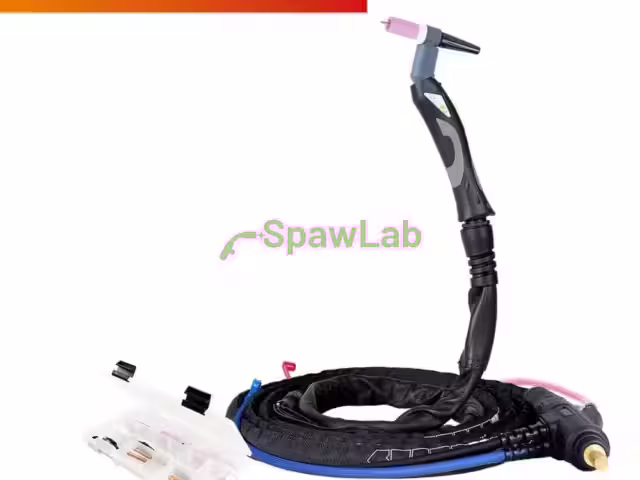Spartus ProFLEX TIG 250R torch with SP9-90R swivel head, 4 m, mini 1B, U package, SK35, 30 cm hose, Rec6