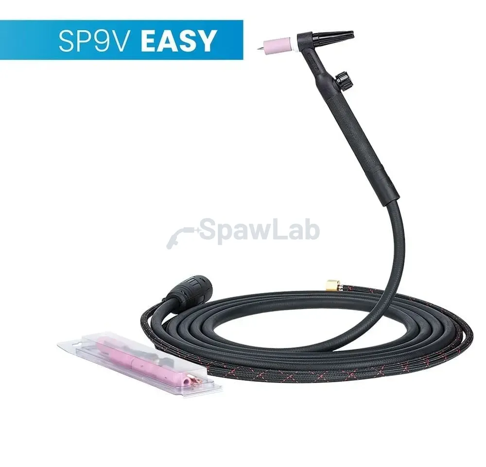 Spartus WIG-Brenner 9V, 4 m, Serie Easy, Paket D, SK35, 2 m Schlauch, Überwurfmutter 1/4