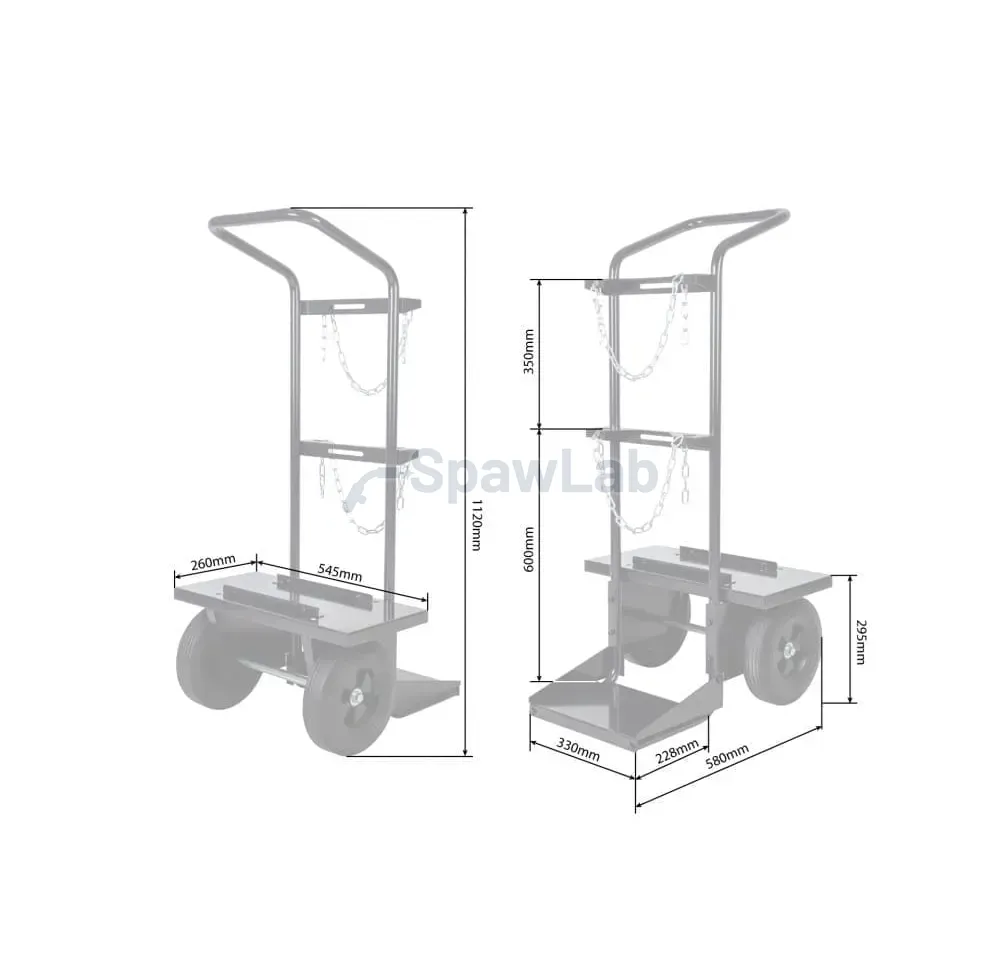 Spartus Fahrwagen für Schweißgeräte (ProTIG 2000 / 3000), Bild 3