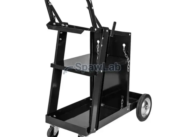 Spartus welding trolley with 3 shelves (foldable)