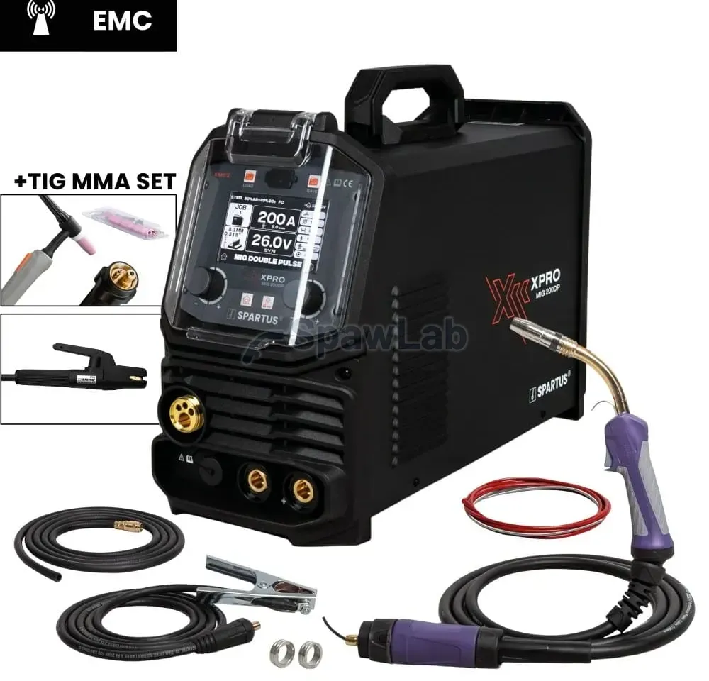 Spartus XPro MIG 200 Dual Pulse Paket MIG TIG MMA