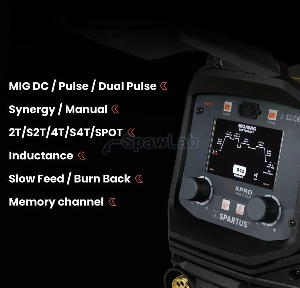 Spartus XPro MIG 200 Dual Pulse Paket MIG TIG MMA, Bild 2