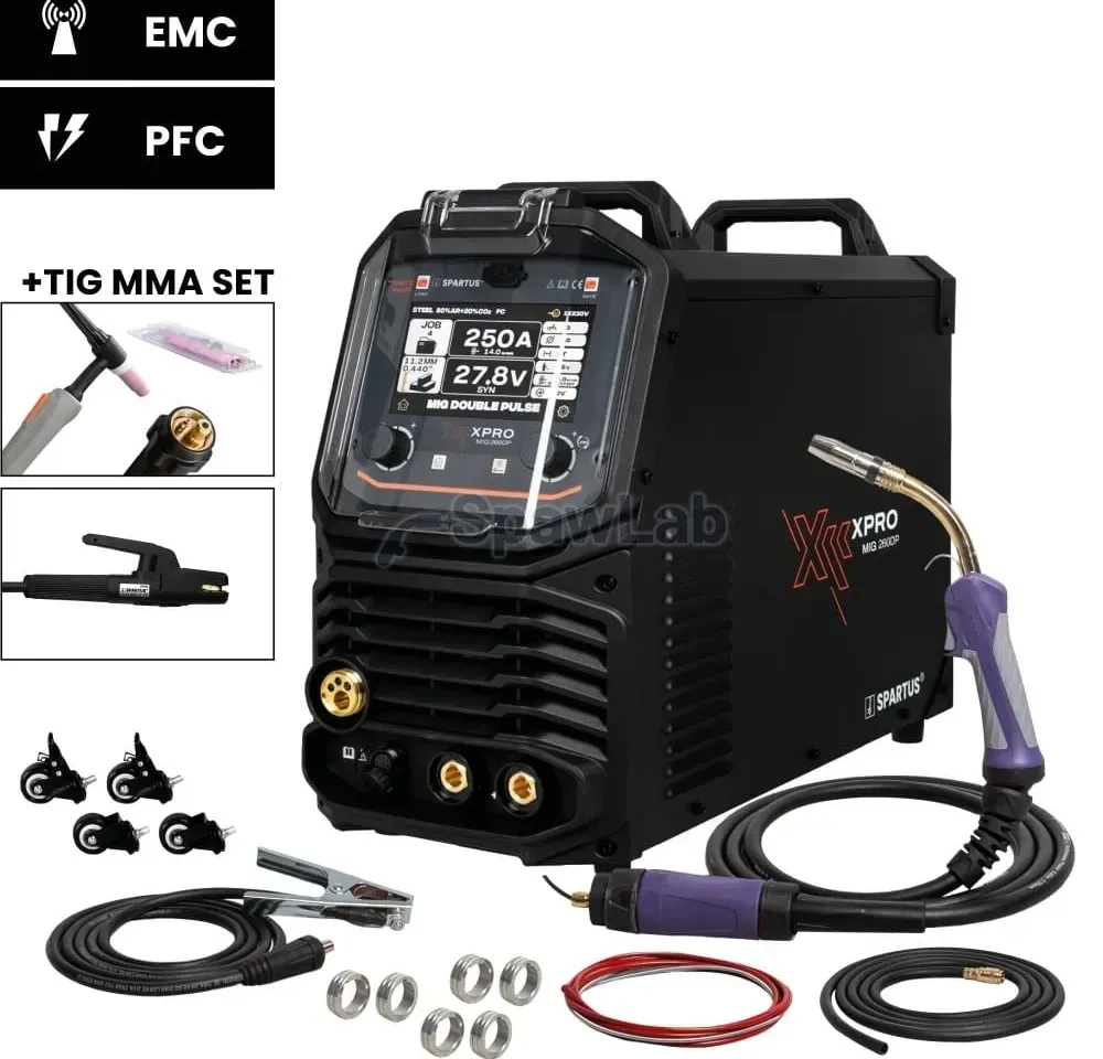 Spartus XPro MIG 260 Dual Pulse MIG TIG MMA Package