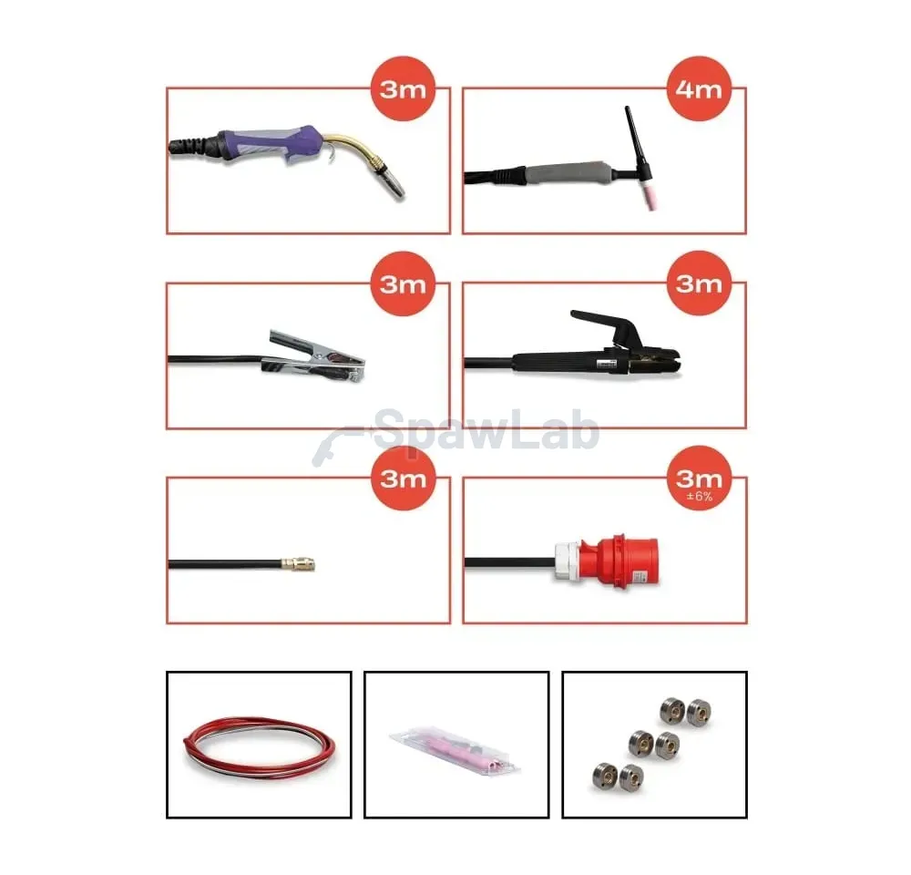 Spartus XPro MIG 350 Dual Pulse Pakiet MIG TIG MMA, zdjęcie 6