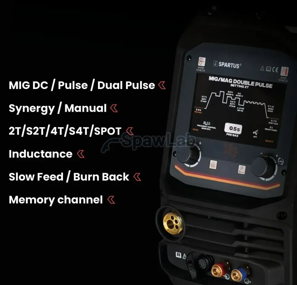 Spartus XPro MIG 500 Dual Pulse [power source, cooling unit, wire feeder, trolley, 5m interconnection cable] package, photo 2