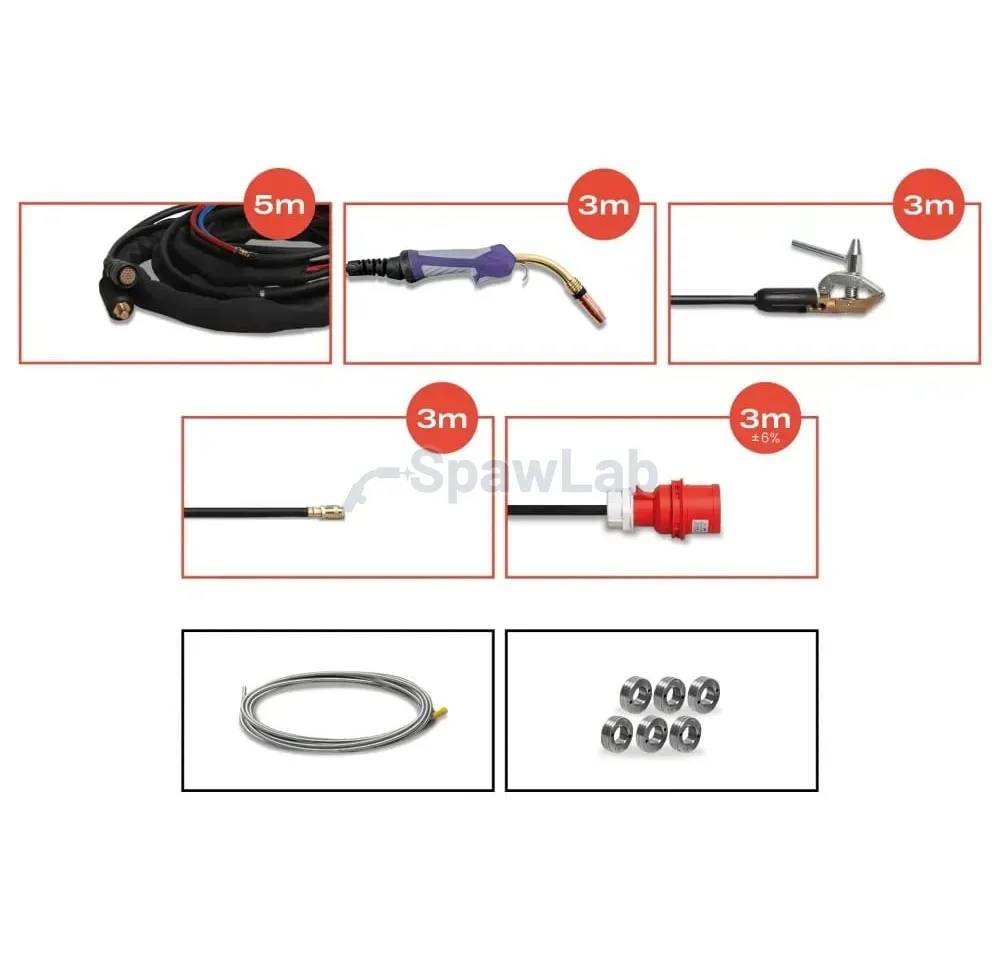 Spartus XPro MIG 500 Dual Pulse [power source, cooling unit, wire feeder, trolley, 5m interconnection cable] package, photo 6