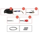 Spartus XPro MIG 500 Dual Pulse [power source, cooling unit, wire feeder, trolley, 5m interconnection cable] package, photo 6