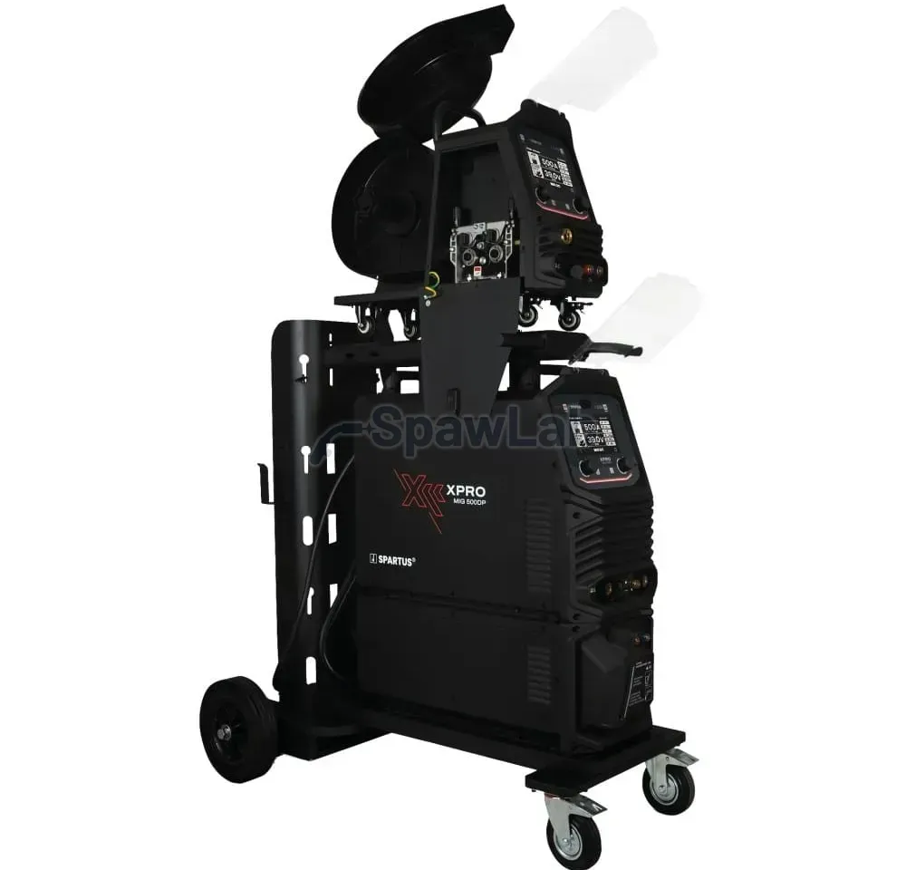 Spartus XPro MIG 500 Dual Pulse [power source, cooling unit, wire feeder, trolley, 5m interconnection cable] package, photo 7
