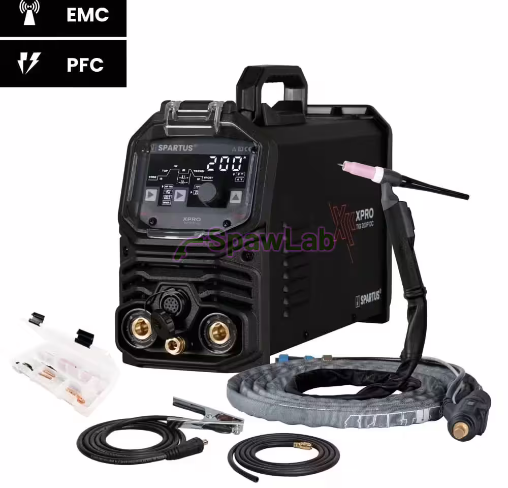 Spartus XPro TIG 200P DC im Paket mit Mini-Brenner SPP 170 - 8m