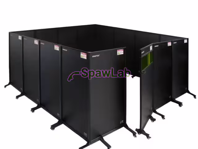Spartus Zabudowa stanowiska 4460×4400 do spawania laserowego