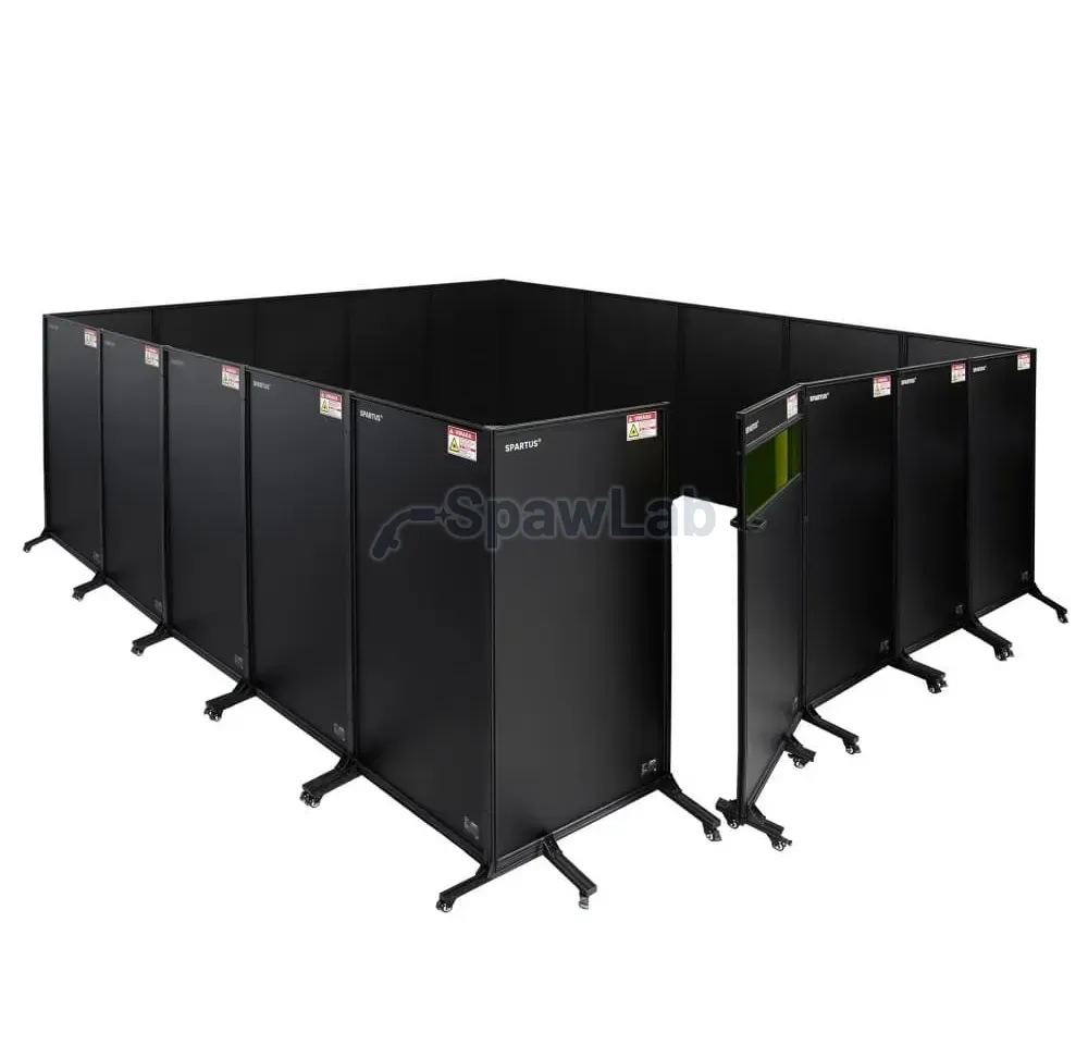 Spartus 5560×5500 laser welding workstation enclosure