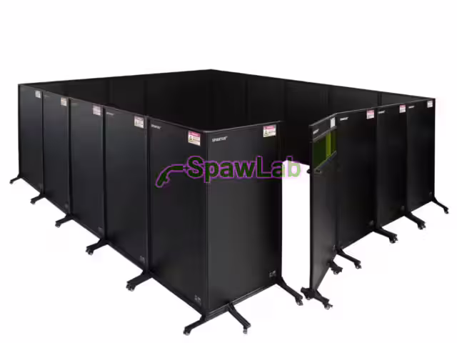 Spartus Arbeitsplatzeinhausung 5560×5500 zum Laserschweißen
