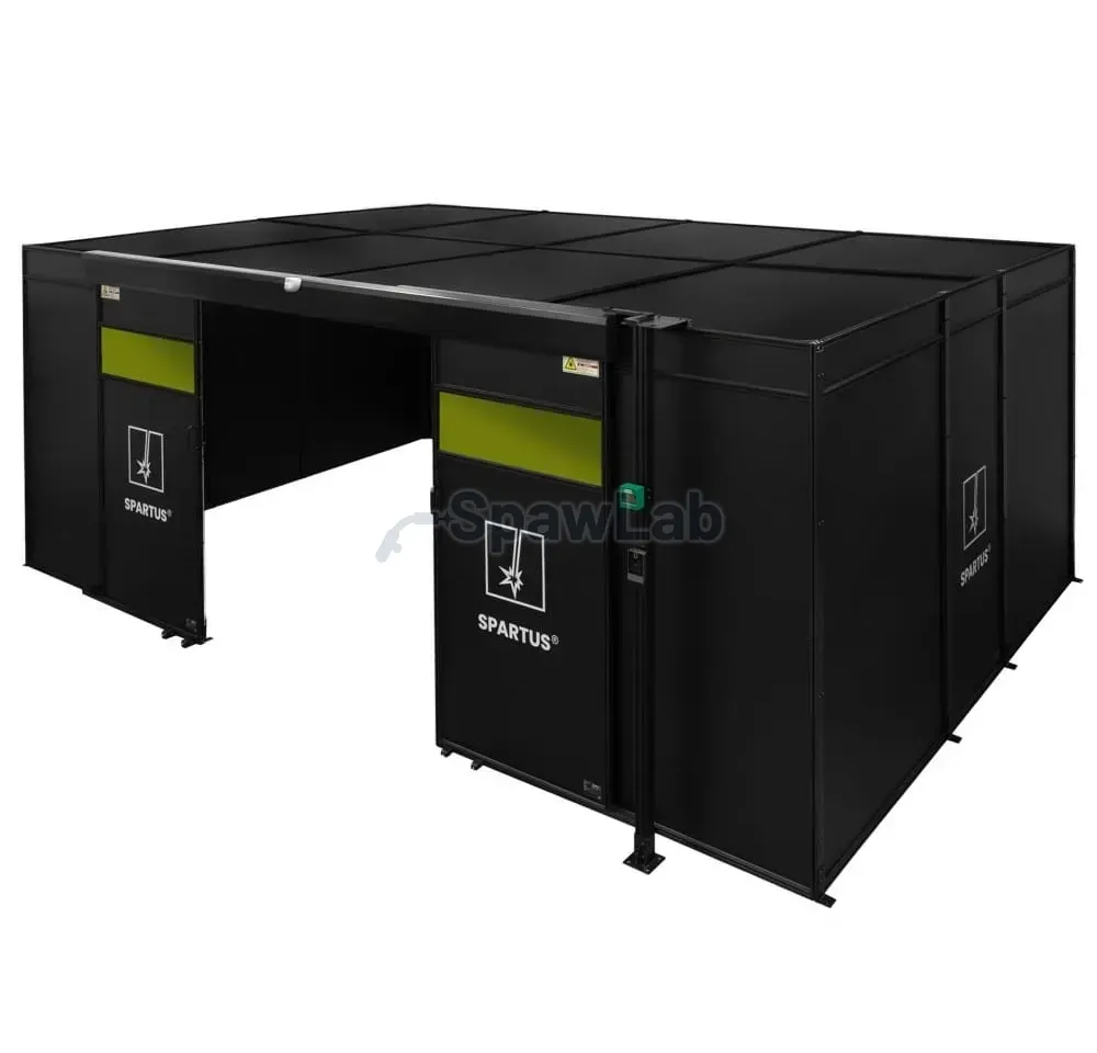 Spartus Housing station 6000x4000x2250 for welding laser with roof and equipment
