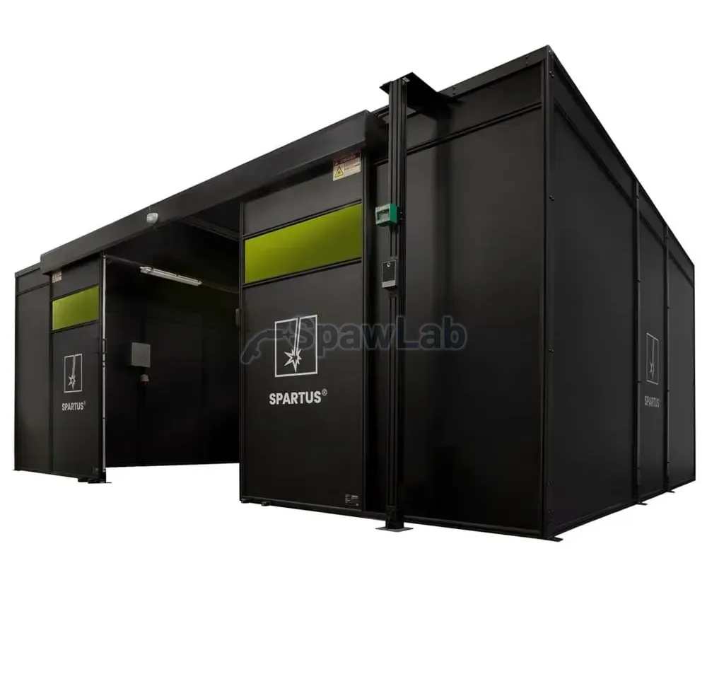 Spartus Housing station 6000x4000x2250 for welding laser with roof and equipment