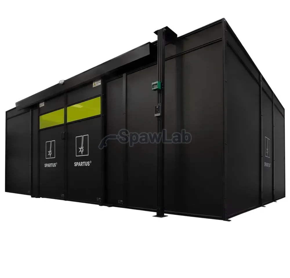 Spartus Housing station 6000x4000x2250 for welding laser with roof and equipment