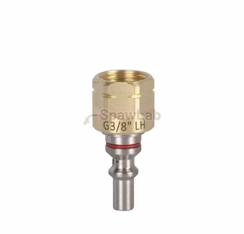 Spartus brennerseitiges Anschlussstück, Stecknippel mit Innengewinde G 3/8”LH (Brenngas)
