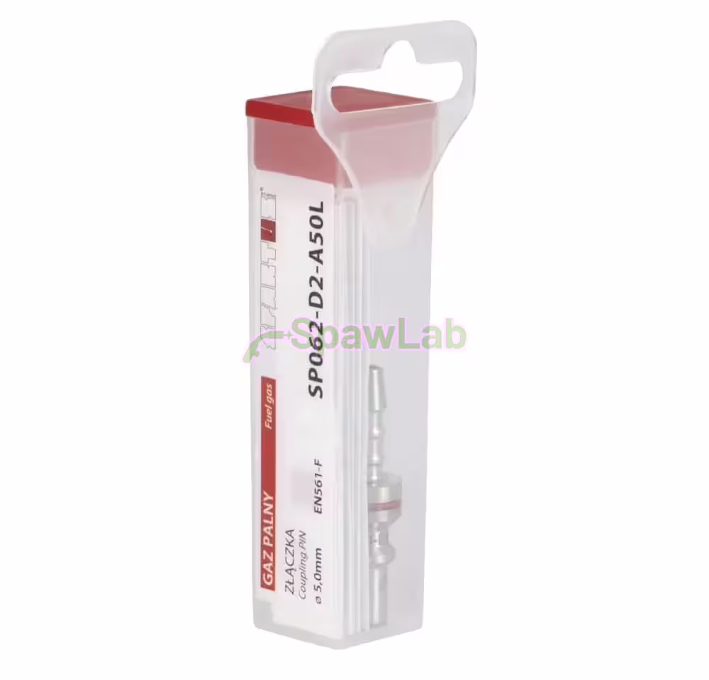 Spartus druckminderseitiges Anschlussstück, Stecknippel für Schlauch Ø5,0mm (Brenngas), Bild 2