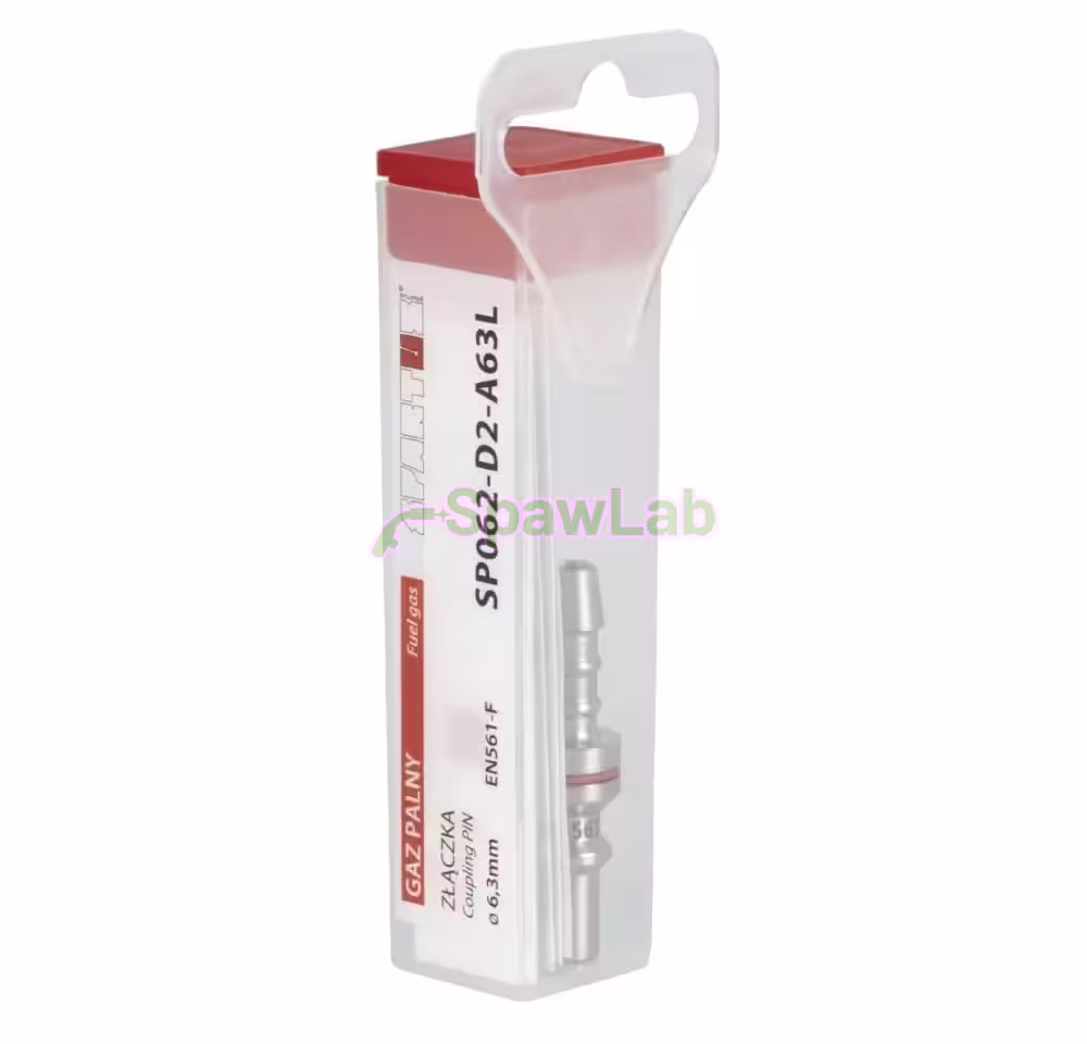 Spartus druckminderseitiges Anschlussstück, Stecknippel für Schlauch Ø6,3mm (Brenngas), Bild 2