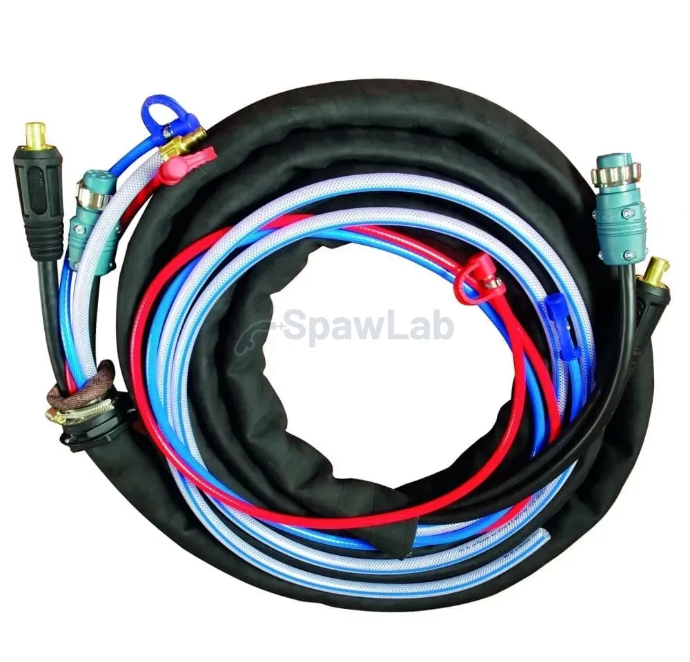 Spartus Zwischenschlauchpaket mit Steuerleitung 15 m, Anschlüsse Spartus® MIG 500W Synergy