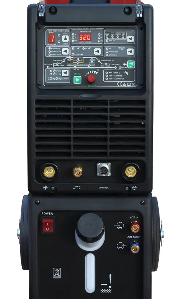 Inverter welder JET TIG II Tower AC/DC 320 A PFC Welder Fantasy with cooler, trolley and SGT18 4 m torch, photo 4