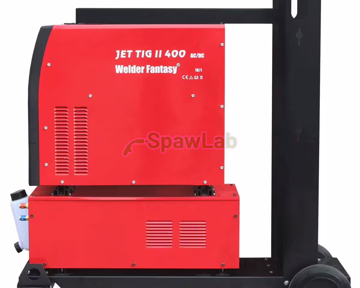 Inverter-Schweißgerät JET TIG II Tower AC/DC 400A IGBT PFC Welder Fantasy + Kühlgerät + Fahrwagen + Brenner ARC-T5W 8m, Bild 5