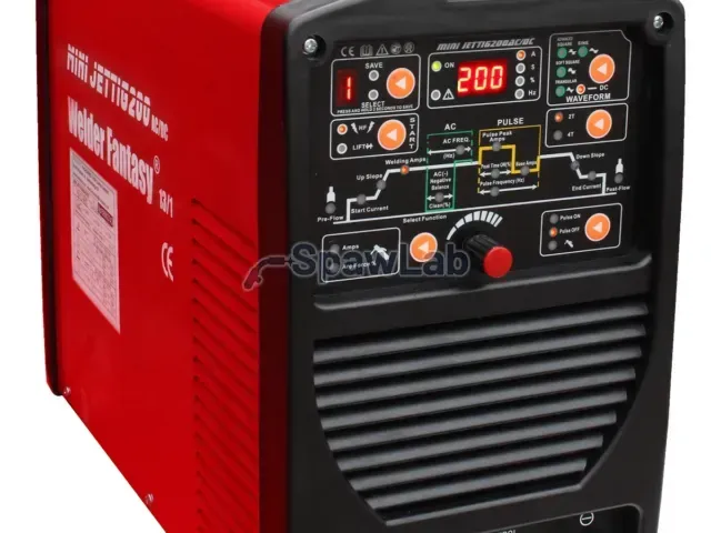 Spawarka inwertorowa MINI JET TIG AC/DC 200 IGBT Welder Fantasy+ uchwyt Parker