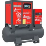 Screw compressor ARROW II VSD 15 kW/500 710-1100 l/min. 16 Bar kit tank-mounted horizontal 500L+ dryer + filters ISO 8573-1 1:4:1