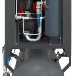 Screw compressor ARROW II VSD 15 kW/500 710-1100 l/min. 16 Bar kit tank-mounted horizontal 500L+ dryer + filters ISO 8573-1 1:4:1, photo 10