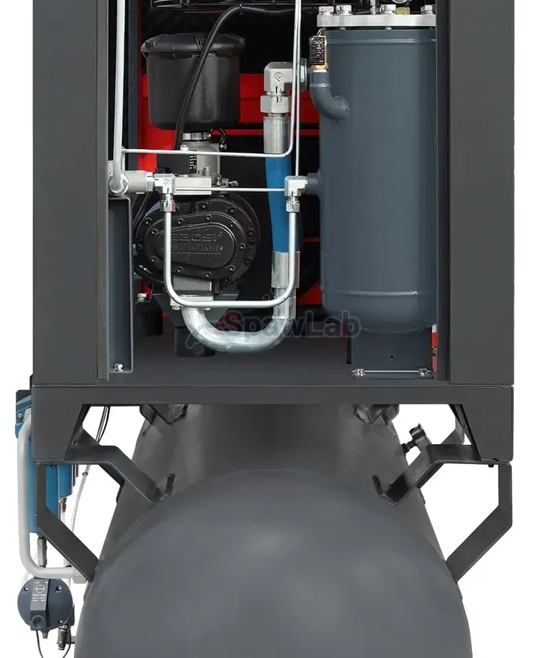 Screw compressor ARROW II VSD 15 kW/500 710-1100 l/min. 16 Bar kit tank-mounted horizontal 500L+ dryer + filters ISO 8573-1 1:4:1, photo 10