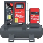 Screw compressor ARROW II VSD 15 kW/500 710-1100 l/min. 16 Bar kit tank-mounted horizontal 500L+ dryer + filters ISO 8573-1 1:4:1, photo 3