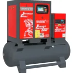 Screw compressor ARROW II VSD 15 kW/500 720-1800 l/min. 10 Bar kit tank-mounted horizontal 500L + dryer + filters ISO 8573-1 1:4:1