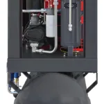 Screw compressor ARROW II VSD 15 kW/500 720-1800 l/min. 10 Bar kit tank-mounted horizontal 500L + dryer + filters ISO 8573-1 1:4:1, photo 10