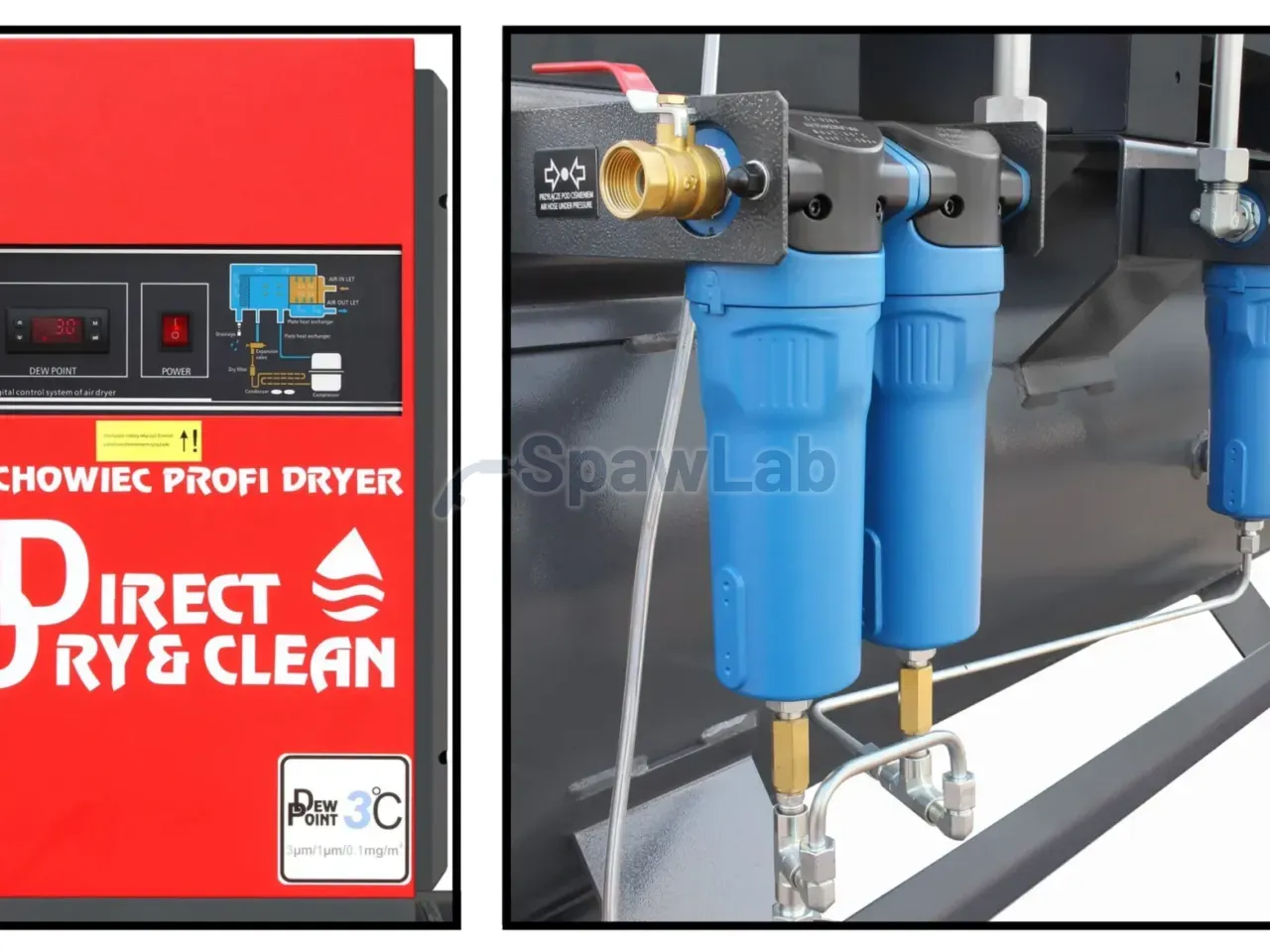 Screw compressor ARROW II VSD 15 kW/500 720-1800 l/min. 10 Bar kit tank-mounted horizontal 500L + dryer + filters ISO 8573-1 1:4:1, photo 11