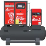 Screw compressor ARROW II VSD 15 kW/500 720-1800 l/min. 10 Bar kit tank-mounted horizontal 500L + dryer + filters ISO 8573-1 1:4:1, photo 2
