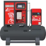 Screw compressor ARROW II VSD 15 kW/500 720-1800 l/min. 10 Bar kit tank-mounted horizontal 500L + dryer + filters ISO 8573-1 1:4:1, photo 4