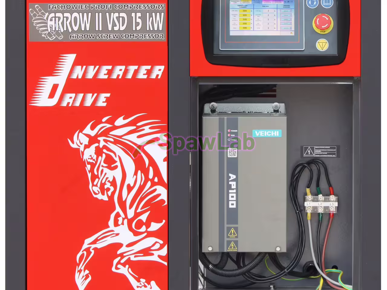 Screw compressor Profi Kompressoren ARROW II 15 kW VSD 720 to 1800 l/min 10 bar 400 V direct drive, photo 5